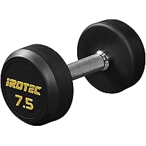 アイロテック　送料分 ジムダンベル7.5kg オールラバータイプ IROTEC (アイロテック)